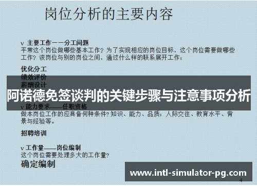 阿诺德免签谈判的关键步骤与注意事项分析