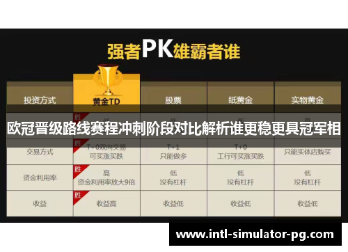 欧冠晋级路线赛程冲刺阶段对比解析谁更稳更具冠军相